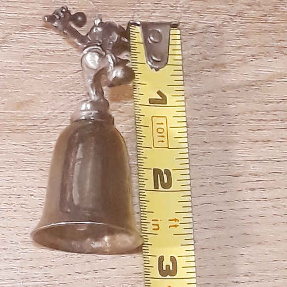 Vtg New England Disney Silver Plated Mickey Mouse Marching Band Bell - Picture 5 of 11
